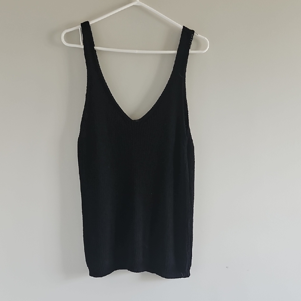 (3 For $25) SHEIN Black V-Neck Tank Top